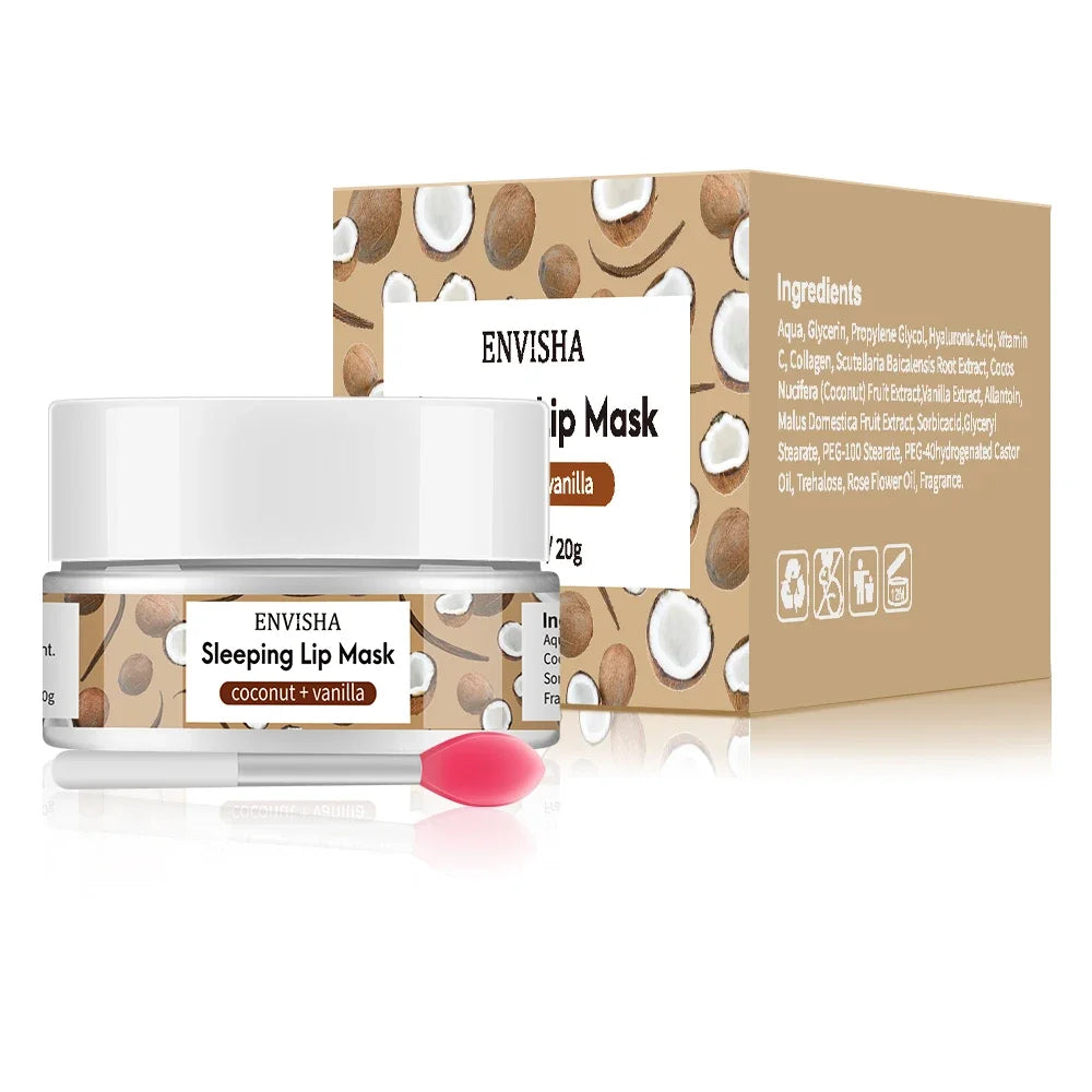 Watermelon Lip Sleeping Mask - Nourishing Hydrating Balm Treatment Lip Care Coconut mask Tidesmit