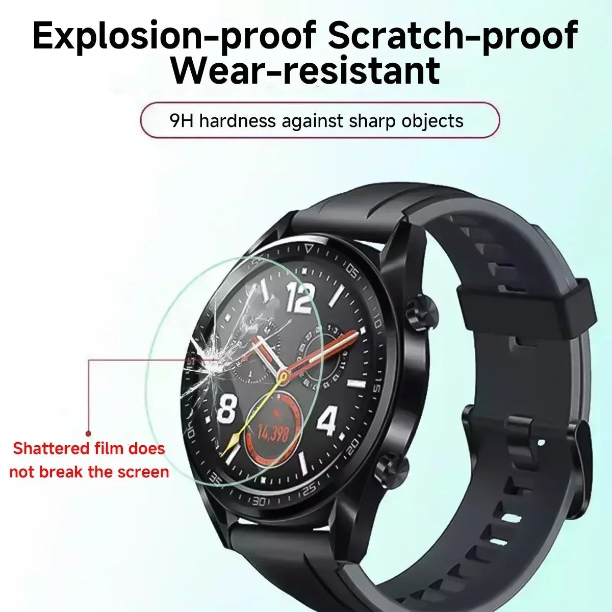 Universal Smartwatch Screen Protector - 9H Tempered Glass for Smartwatches Tidesmit