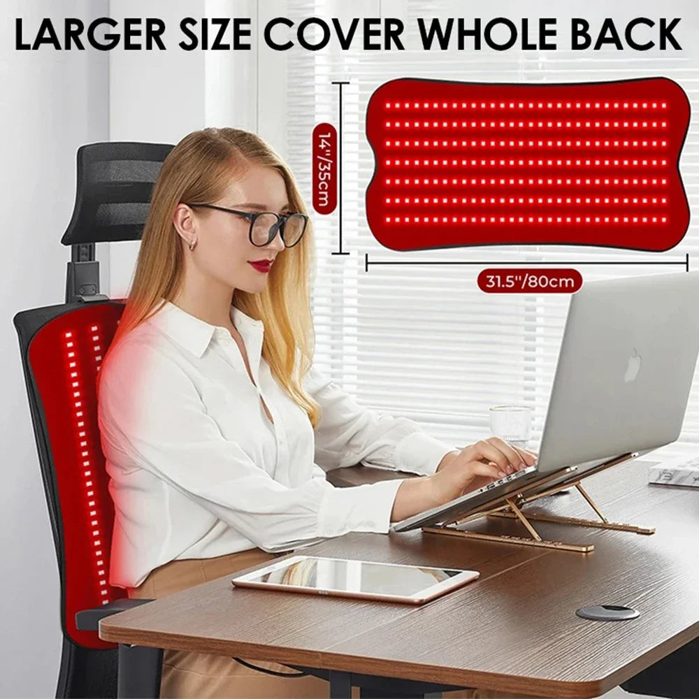 210pcs LED Bead Red Light Belt Red Infrared Light Therapy Pad LED Beauty Devices for Face and Body Back Knee Hands Feet Relief