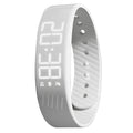 Vibrating Alarm Wristband Waterproof Silent Vibration Alarm Watch with Step Counter Pedometer for Heavy Sleepers Students