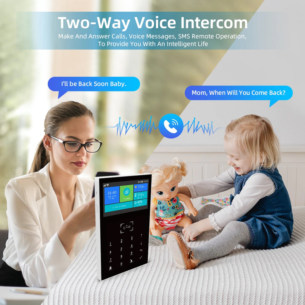 WiFi GSM Smart Home Alarm Security Kit - Tuya App Controlled System Tidesmit