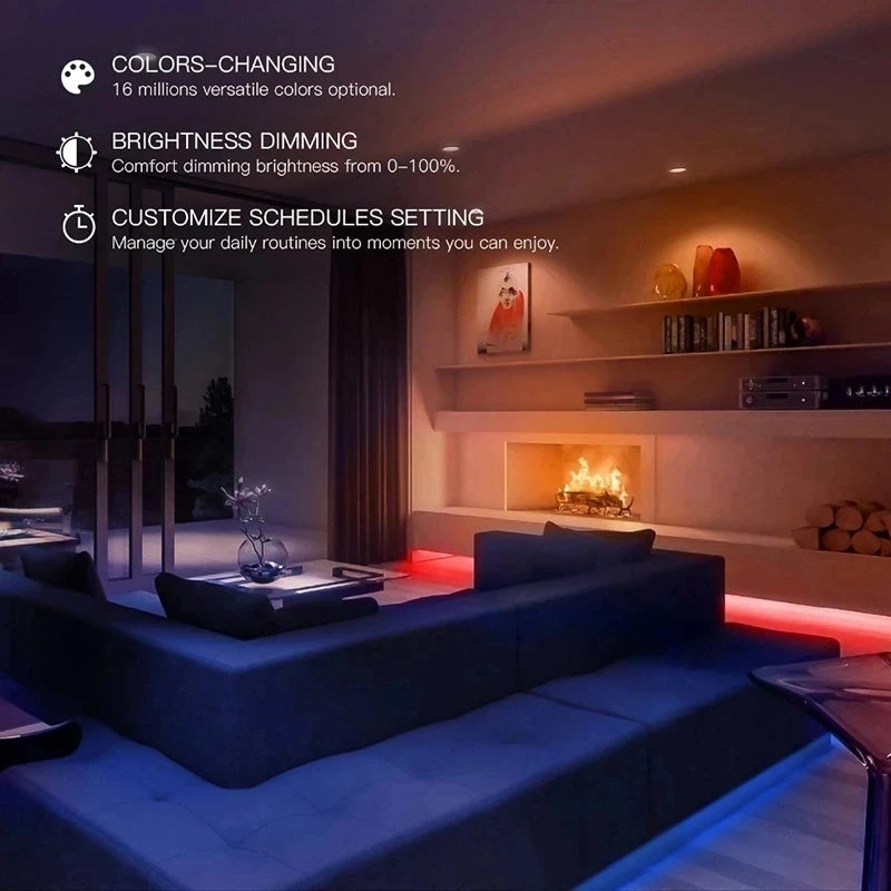 Global version Yeelight LED Smart Strip Light 1S 2m Long WiFi RGB Color LED Strip For Homekit Google Mijia Alexa  SmartThings