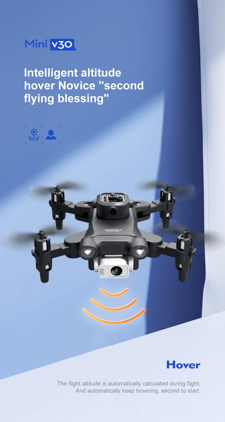 4K Camera Drone Foldable Quadcopter with Dual HD Lenses Tidesmit
