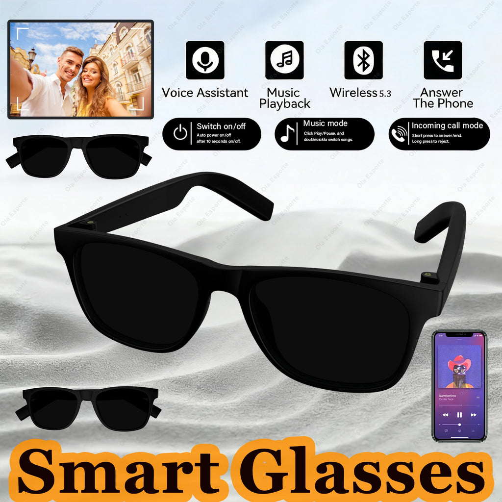 Smart Bluetooth Sunglasses with Spatial Audio and Wireless Connectivity Tidesmit