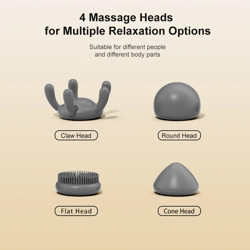 Muscle Massage Gun - Deep Tissue Percussive Therapy Tool, Stone, Type C Fascia Gun Tidesmit