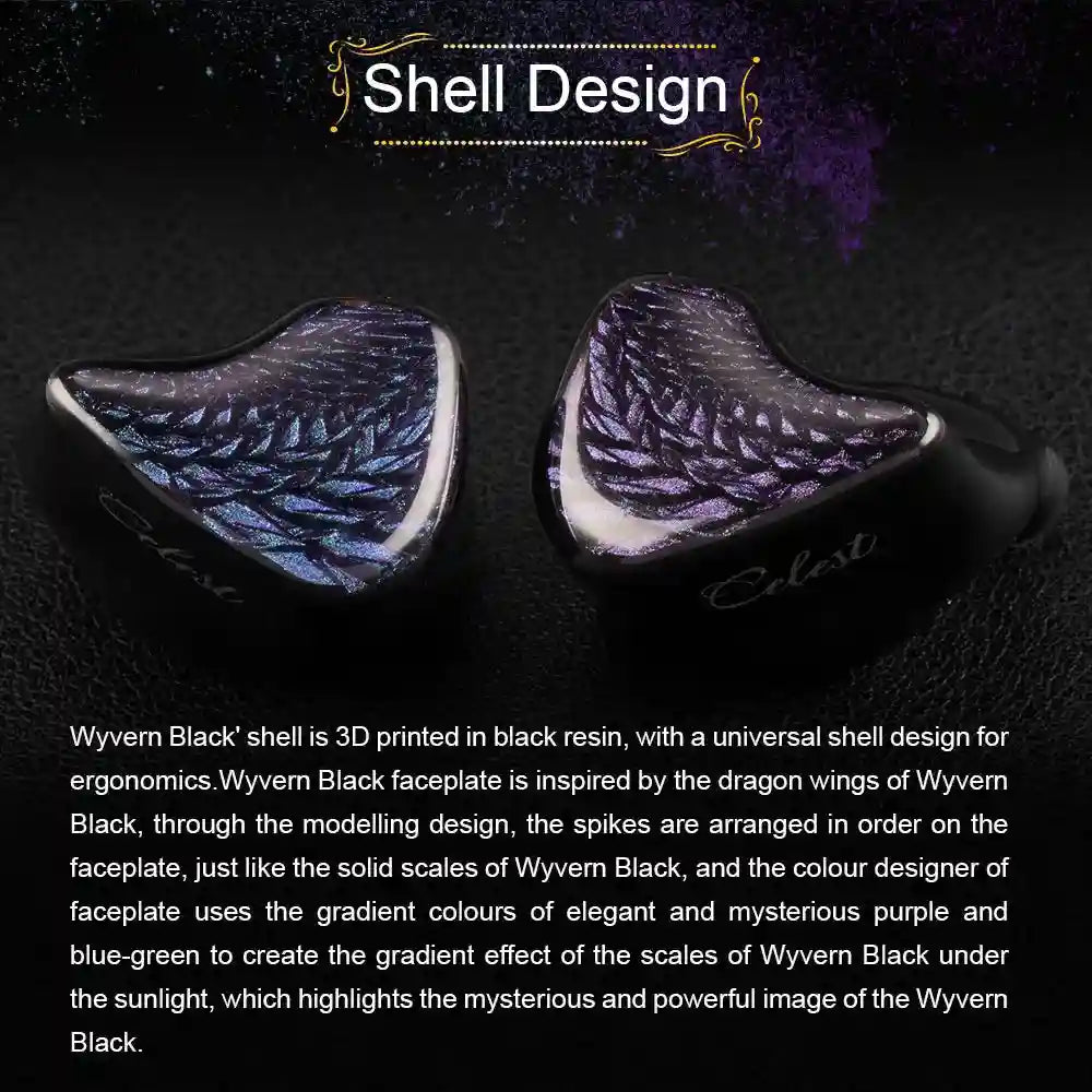 Kinera Celest Wyvern In-Ear Monitors with 10mm LCP Dynamic Driver Tidesmit