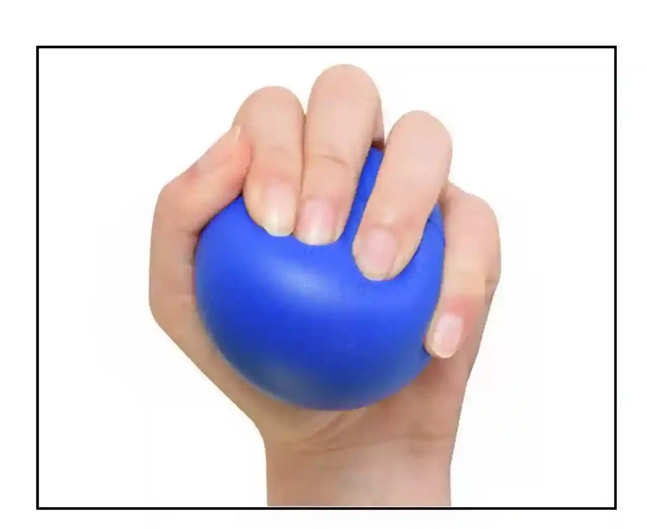 Hand Rehabilitation Ball - Finger Strength Trainer for Muscle Relief (Blue) Back Massage Instrument Tidesmit