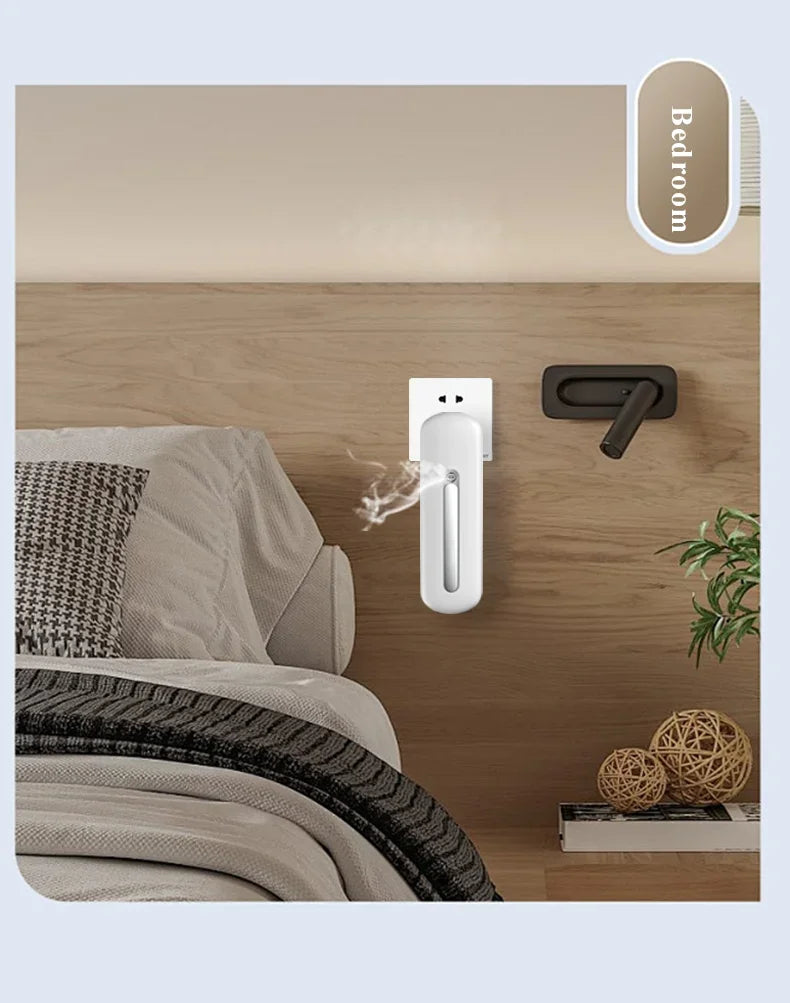 Bluetooth Smart Electric Wall Plug in Essential Oil Aroma Diffuser Waterless Scent Air Fragrance Scent Machine Bathroom Hotel