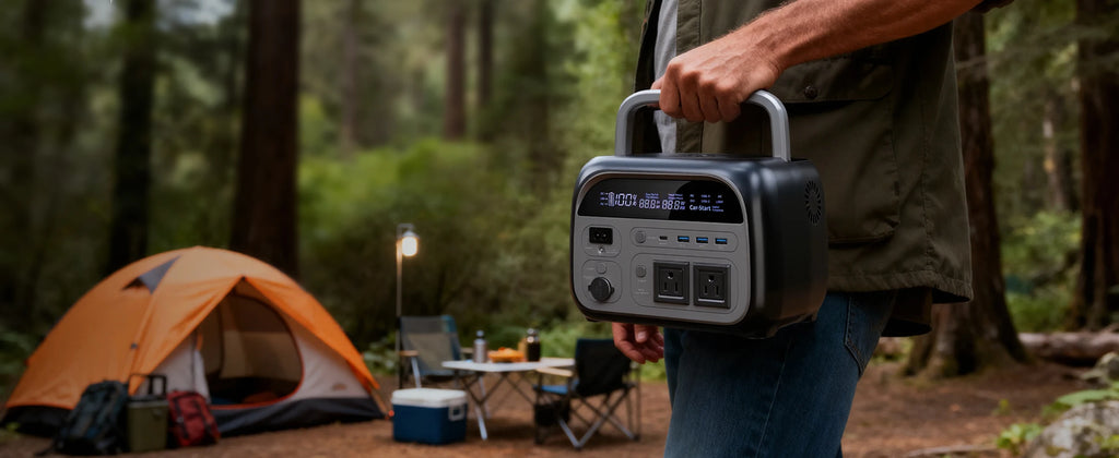 CTOLITY AP1000 1800W 1024WH Portable UPS Power Station LiFePO4 Battery AP400 500W 345WH Solar Generator Outdoor Power Supply