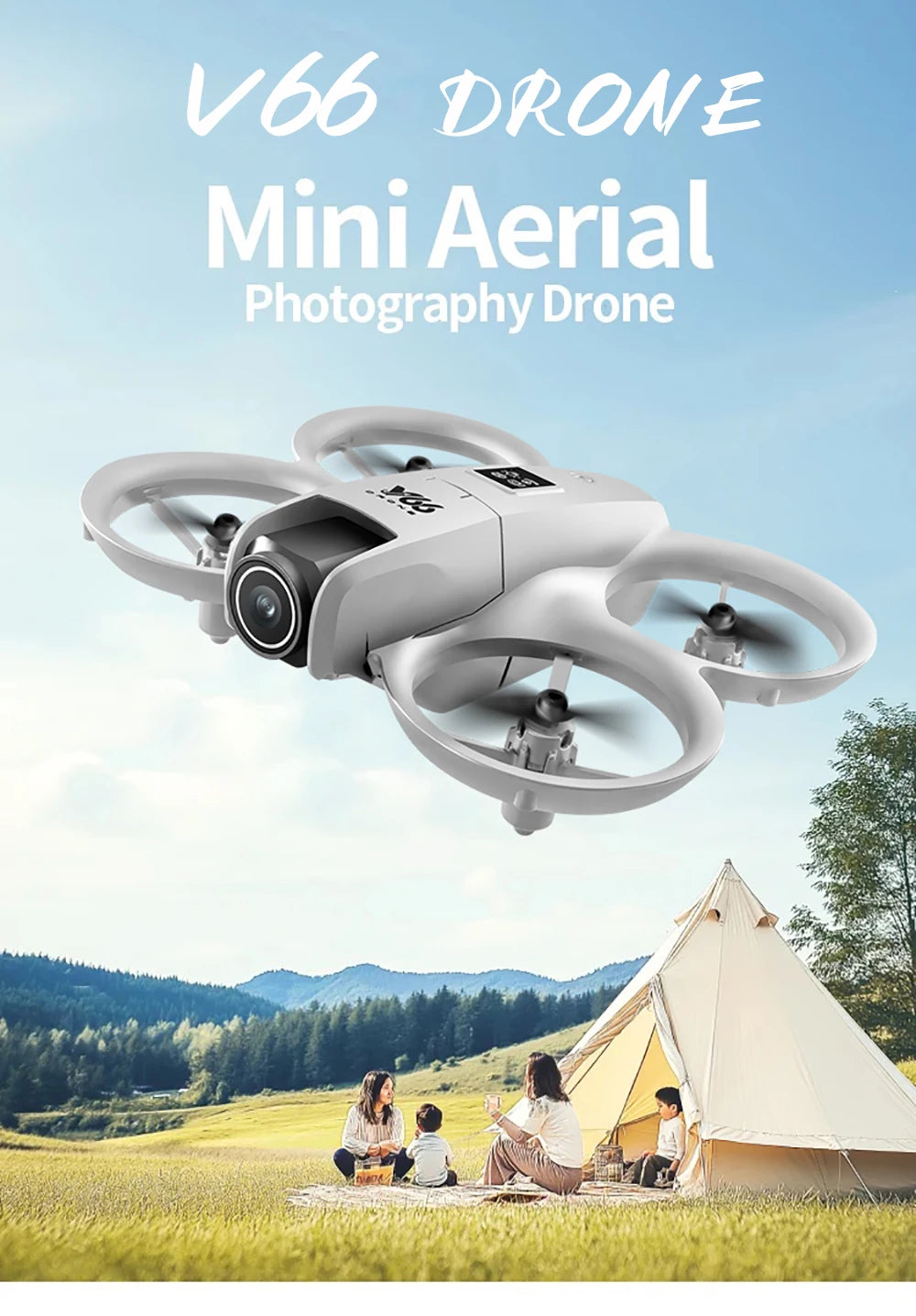 4K Camera Drone: Foldable Wide Angle WiFi Quadcopter for Beginners Tidesmit