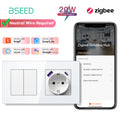 Zigbee Smart Light Switch with USB-C Port - EU Standard | Tidesmit 2G 20W AC Socket EU standard Tidesmit