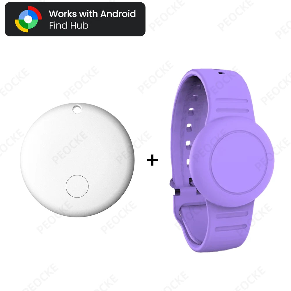 Waterproof Smart Tag Bracelet for Kids-Soft Silicone For Android Tracker Tag With Watch Band Case Cover, Lightweight GPS Tracker