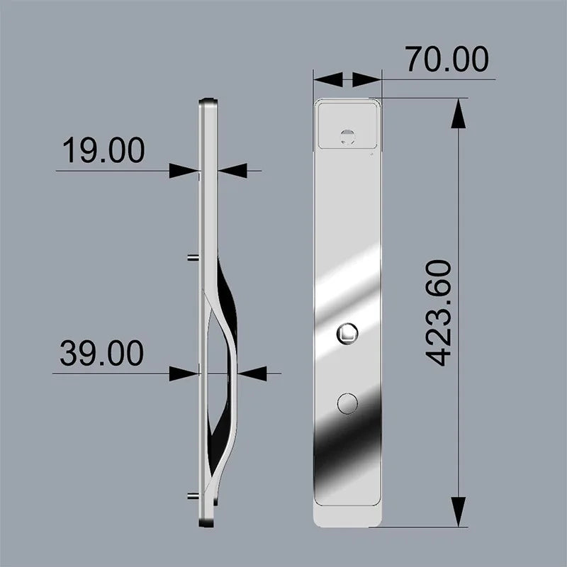 Tuya App Smart Lock Household Anti-theft Door Fingerprint Lock With Camera Password Lock Large Door Lock