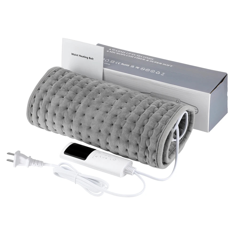 Electric Heating Pad for Back Pain Relief, 9-Heat Levels by Tidesmit Massage Cushion US Plug(100-120V) Tidesmit