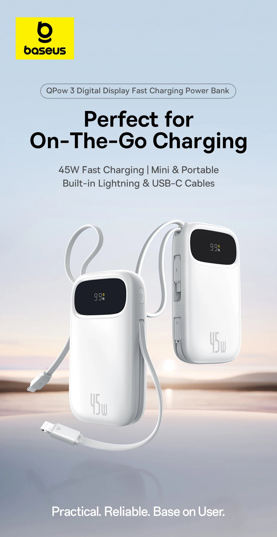 20000mAh Portable Charger with Fast Charging PD Power Delivery Tidesmit