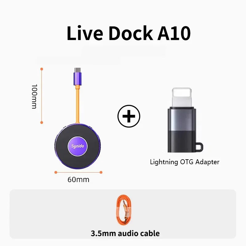 USB-C Audio Interface for Mobile Streaming - Tidesmit A20 & A10 Models A10 Add Lightning Tidesmit