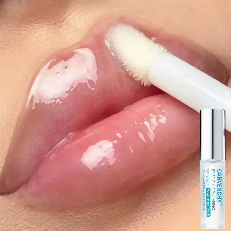 Tidesmit 2026 Instant Lip Plump Oil texture close-up showing hydrating face makeup for fuller lips