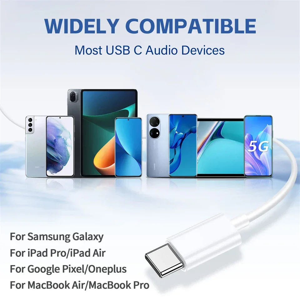 Tidesmit USB-C Wired Earphones for Xiaomi with Mic & Volume Control Tidesmit