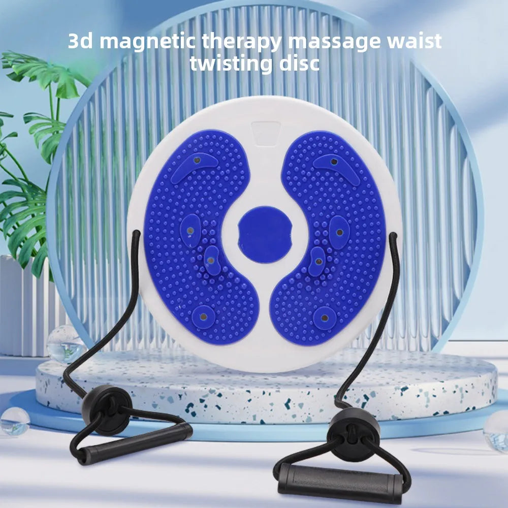Waist Twisting Disc with Pull Ropes - Non-Slip Portable Fitness Tool Body Shaping Massage Equipment Tidesmit