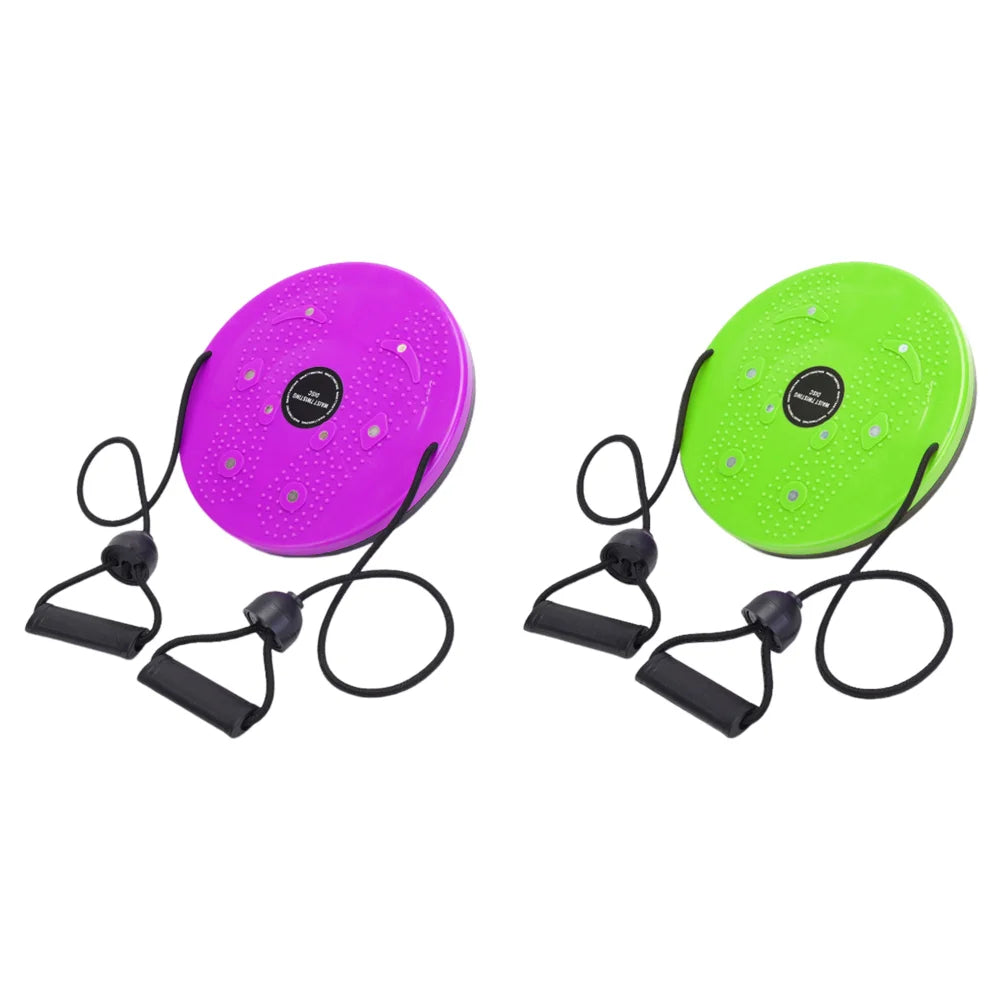 Waist Twisting Disc for Core Fitness - Magnetic Massage Plate Body Shaping Massage Equipment Purple Green Tidesmit