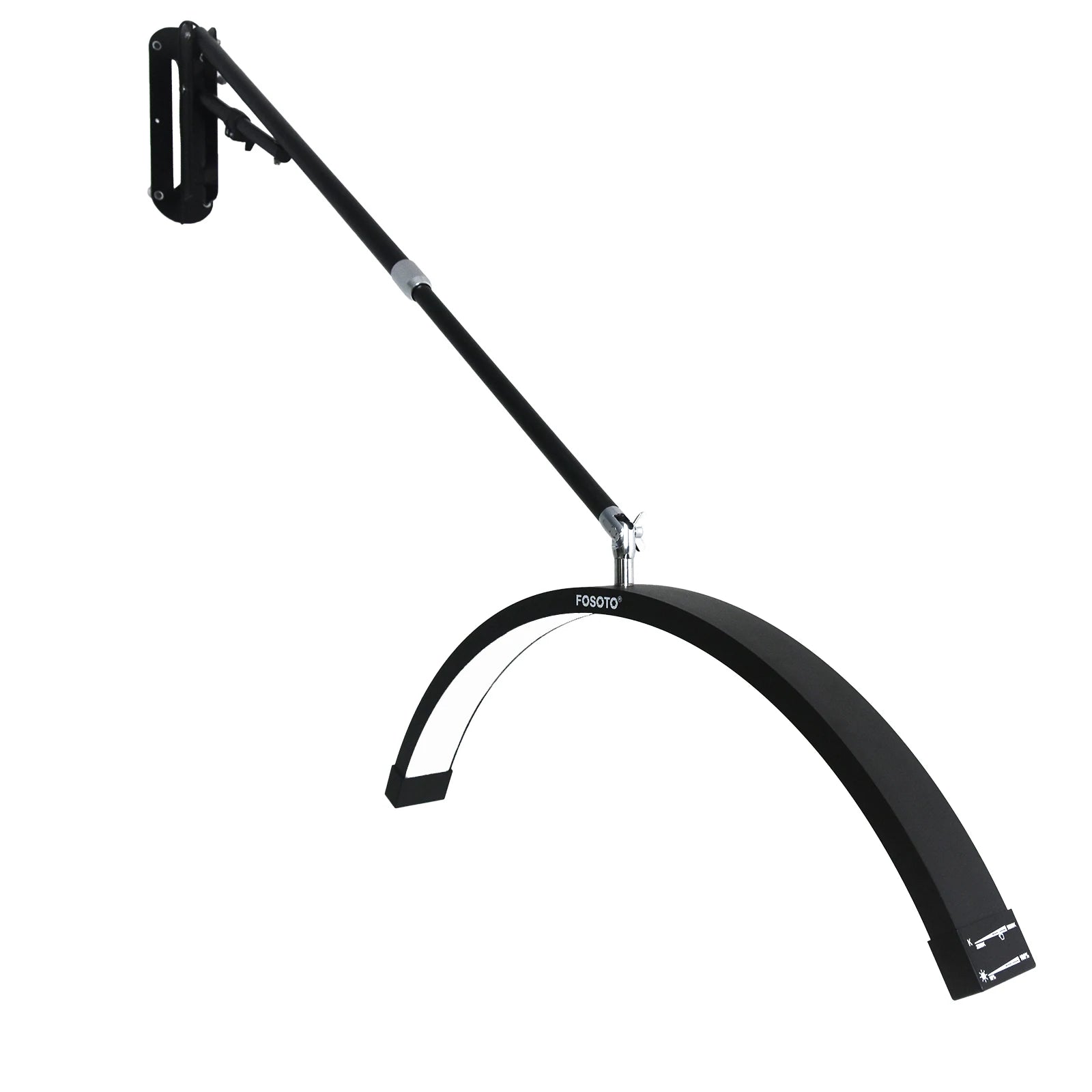 Half Moon LED Light for Lash Extensions & Makeup | Adjustable Glow black Tidesmit