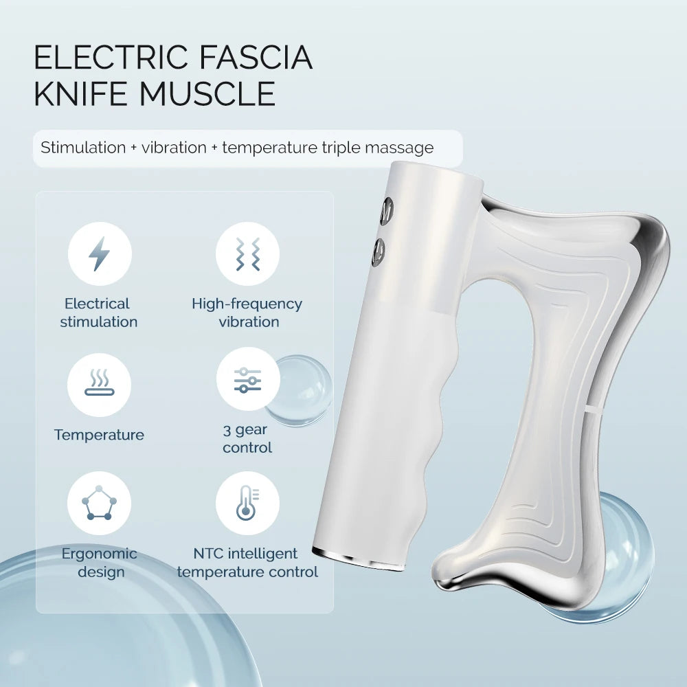 Electric Fascia Massager | Portable Recovery Tool for Home Spa Use Relaxation Treatment Tidesmit