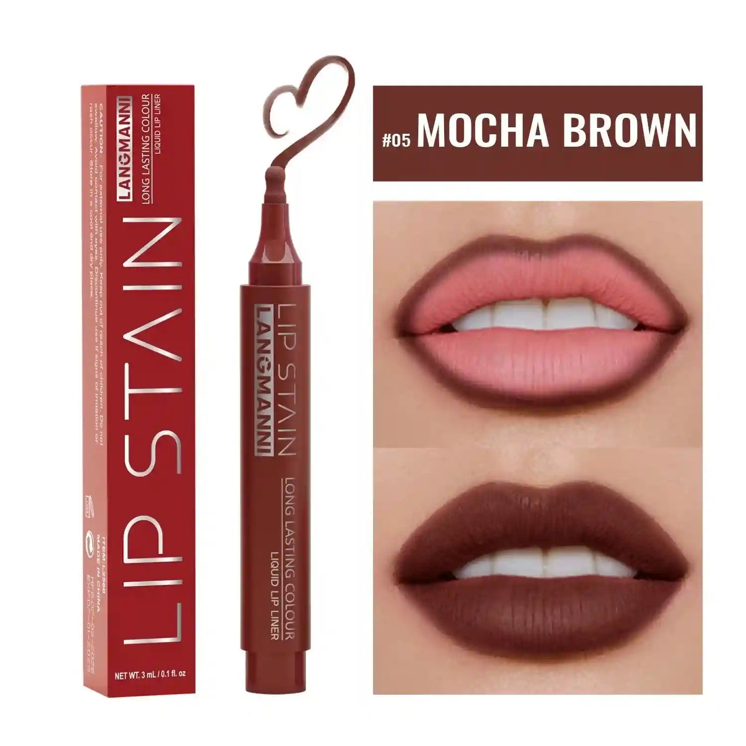 Liquid Lip Liner Pencil: Long-Lasting Matte Contour Pen | Tidesmit Lip Care 05 Tidesmit