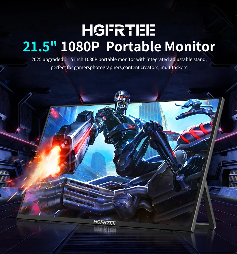 HGFRTEE 21.5 Inch 100HZ VA Panel - Gaming Monitor 4000:1 1080P Resolution 3ms Response Time And 178 Degree Wide Viewing Angle