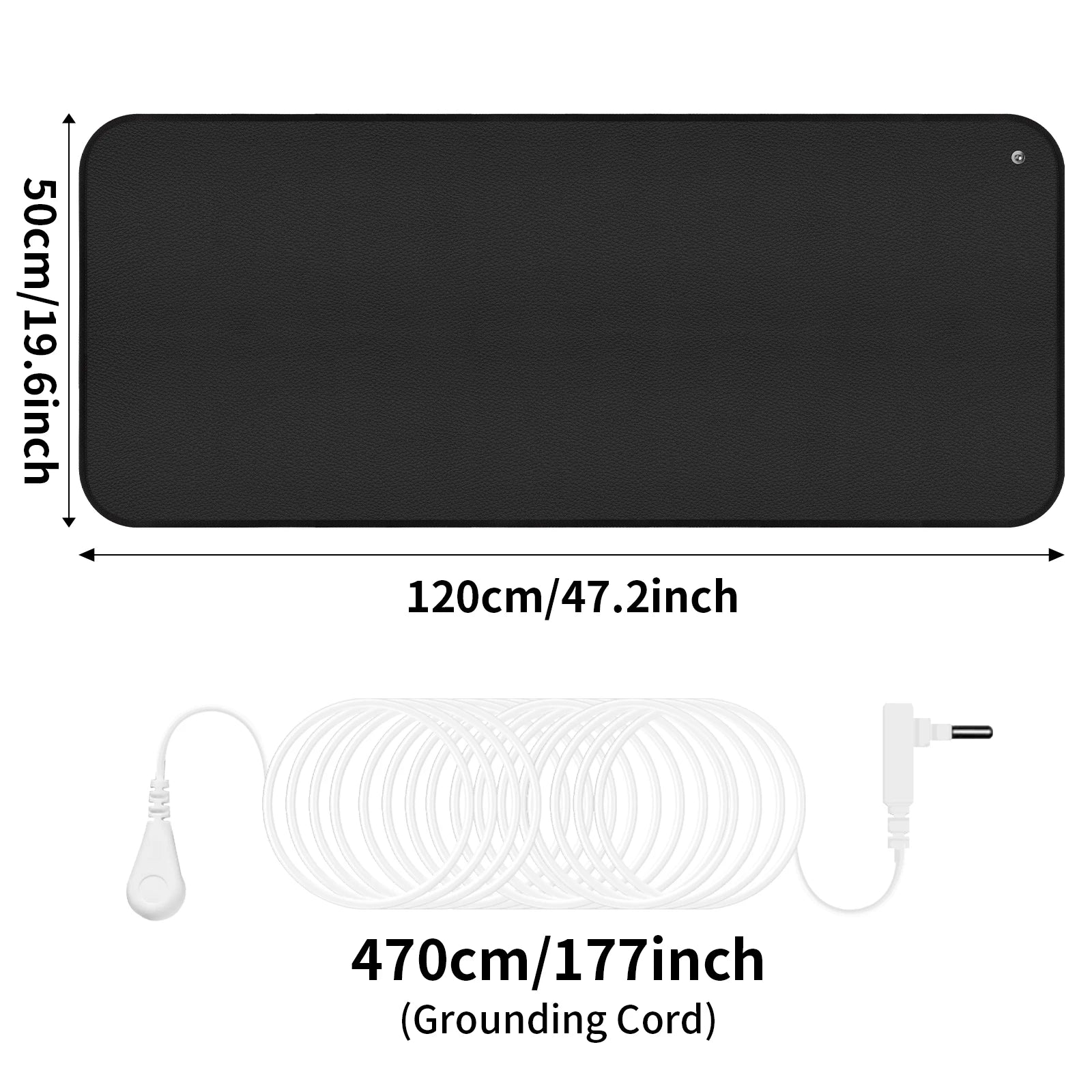 6 Size Grounding Mat Soft PU Pad for Improves Sleep Enhanced Circulation Reduces Pain Home Yoga Foot Mat Table Desk Rug