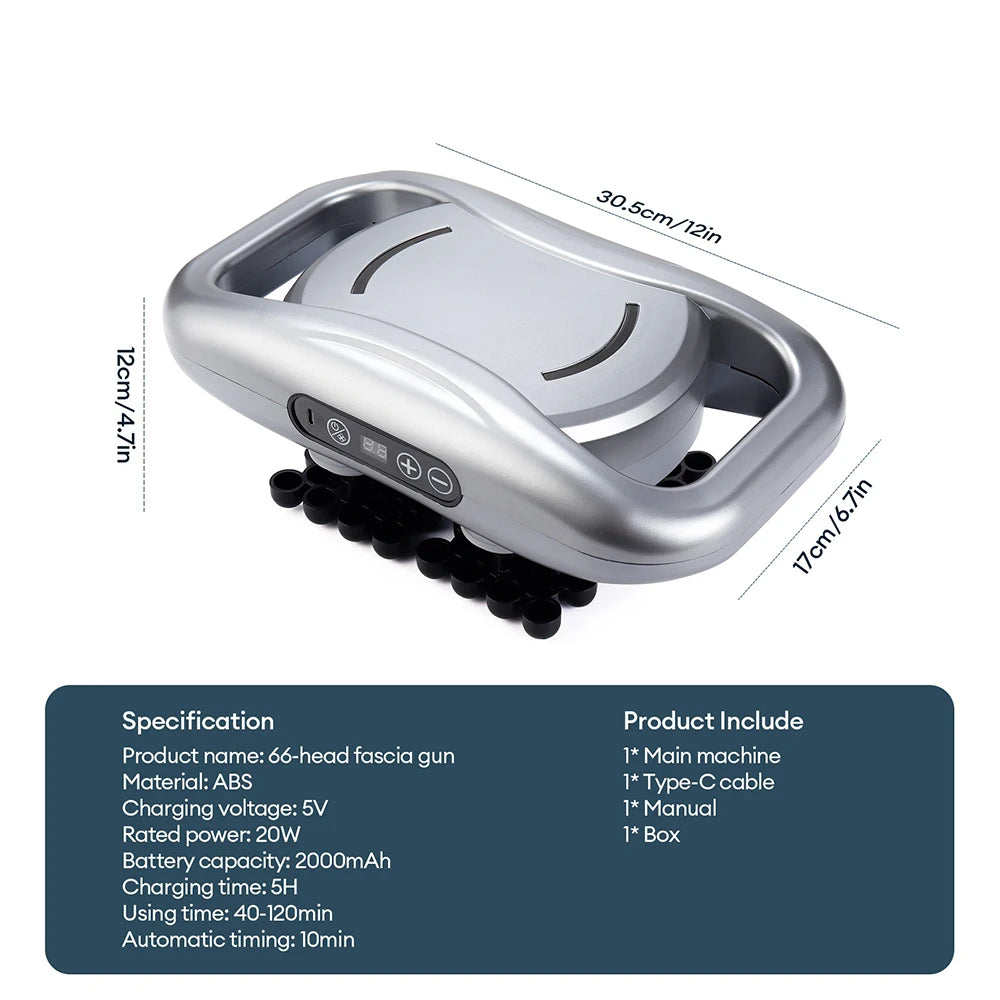 Deep Tissue Massage Gun | Portable Muscle Relief | Stone & Khaki Back Massage Instrument Tidesmit