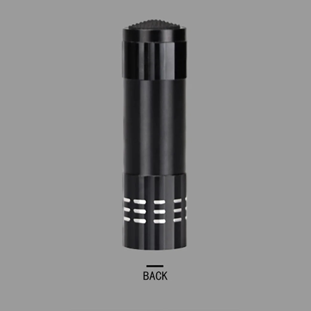 UV LED Flashlight 9 Light Aluminum Torch - Portable Inspection Tool Black China Mainland Tidesmit