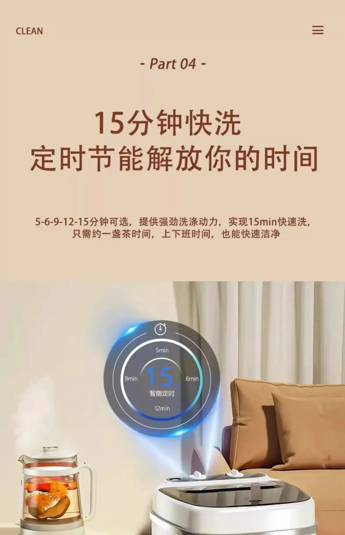 Tidesmit Mini Semi-Automatic Washing Machine