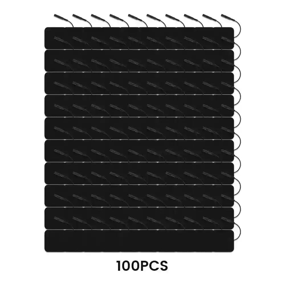 TENS Unit Electrode Replacement Pads - Medical Grade Self-Adhesive Set Massage Roller 100pcs black 5x5cm Tidesmit