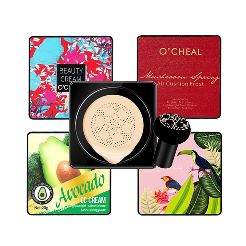 Tidesmit Mushroom Head BB Cream foundation cushion for flawless face makeup coverage and natural concealer finish