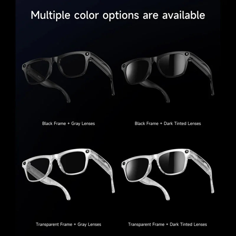 AI Smart Glasses with 100MP Camera & Spatial Audio - Tidesmit Tech Tidesmit