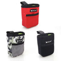 Tailup dog training treat pouches in red, camo, and black for easy puppy obedience, agility, and snack rewards.