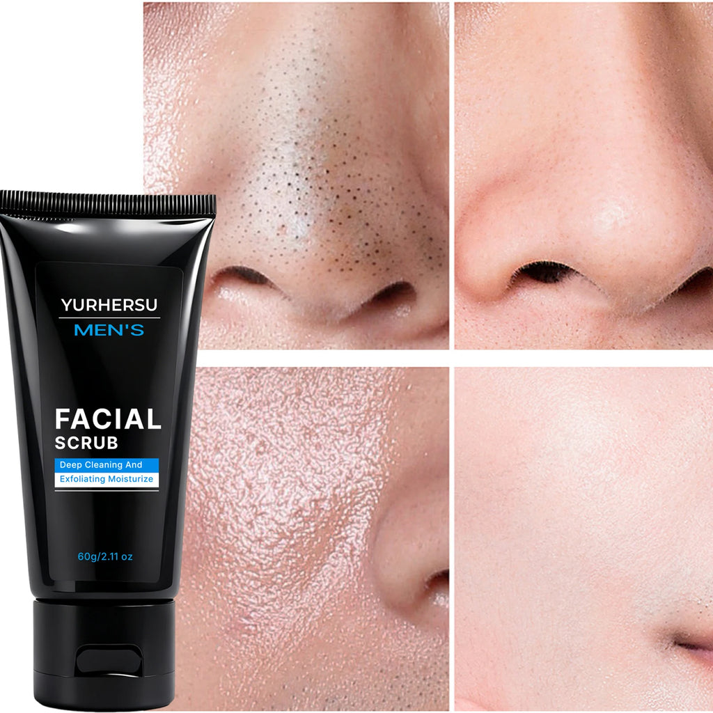 Exfoliating Face Scrub For Men | Deep Pore Cleansing Treatment | Tidesmit Scrubs Treatments Tidesmit