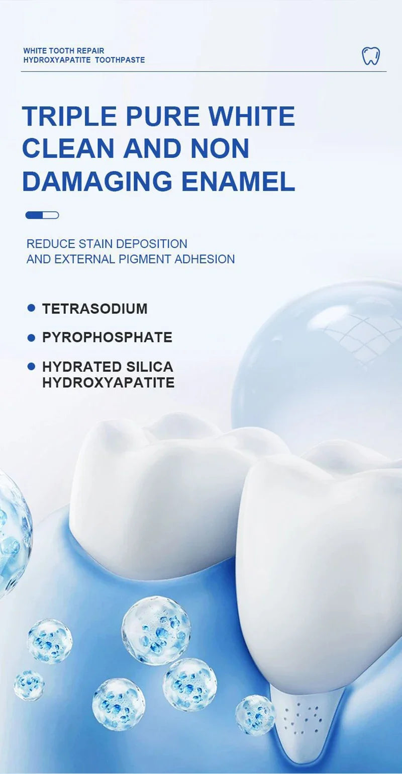 Tidesmit Hydroxyapatite whitening toothpaste for plaque removal, stain reduction, and healthy gums