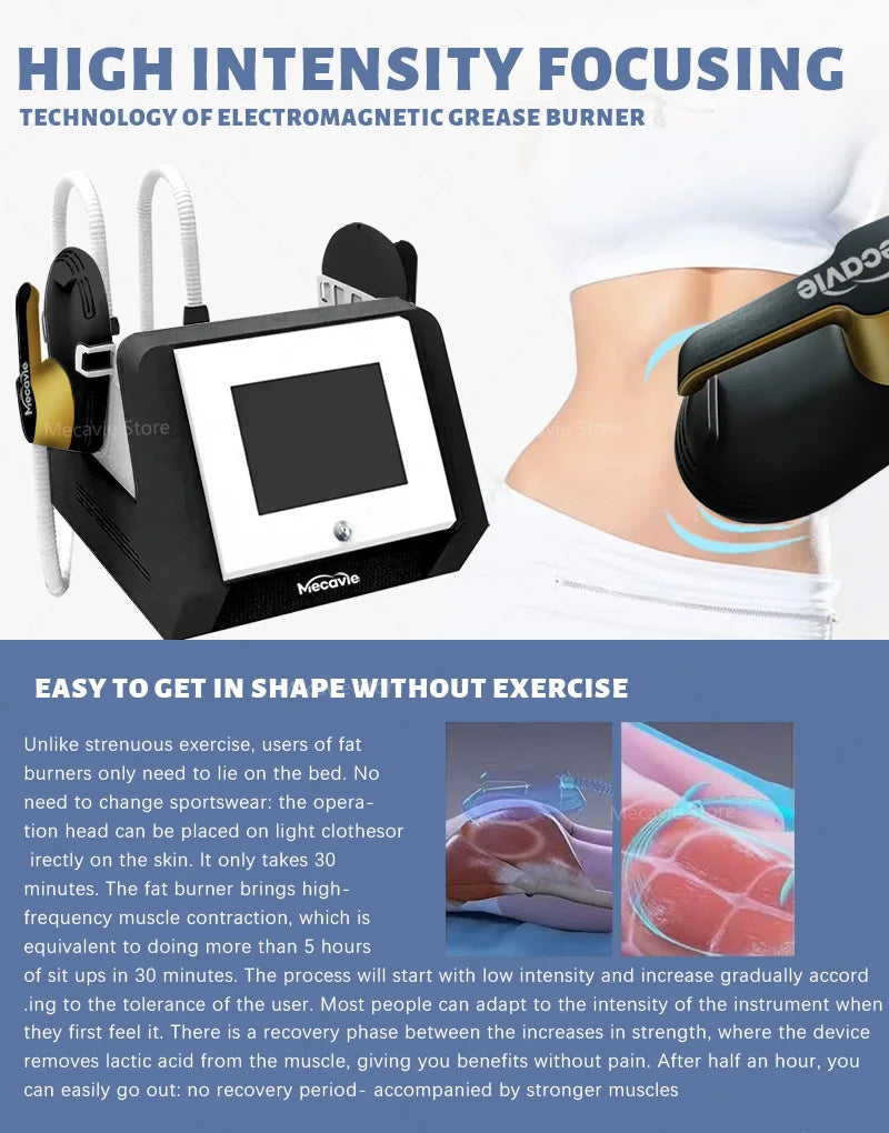 Muscle Builder Body Contouring Machine: 2-Handle Buttock Lift Device Relaxation Treatment Tidesmit