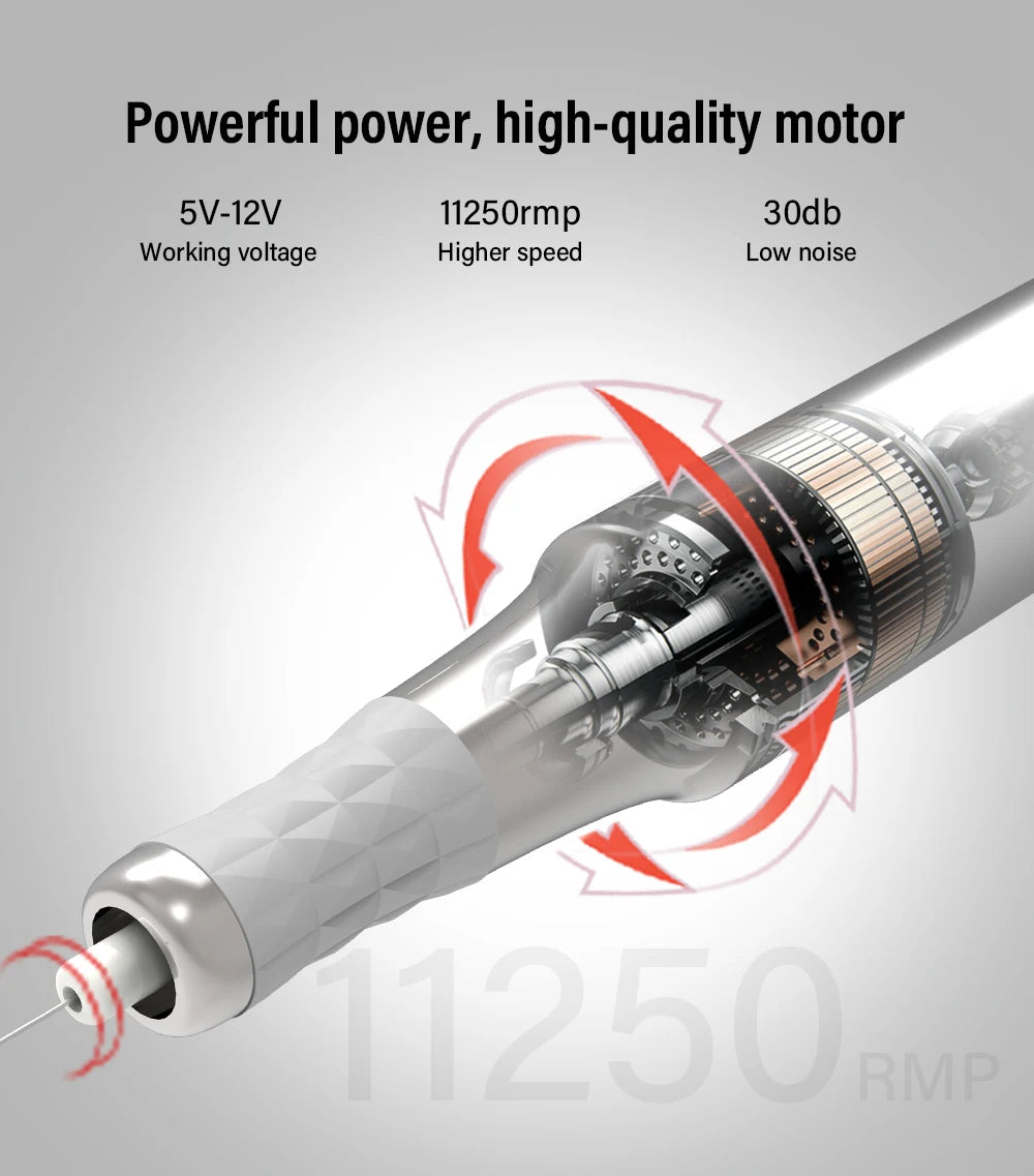 Wireless PMU Machine - Professional Rotary Microblading Pen Permanent Makeup Machines Tidesmit