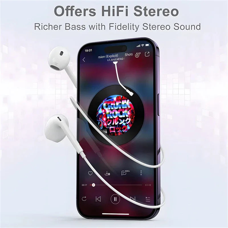 Tidesmit USB C Wired Earphones - Hi-Res Audio In-Ear Headset Tidesmit