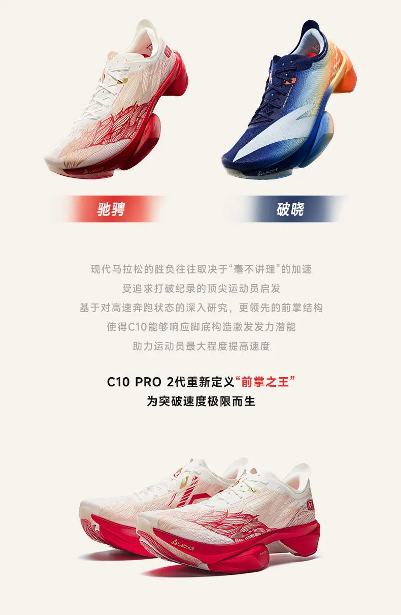 Anta × Xu Beihong's galloping horse figure joint name series C10 PRO 2 generation marathon running shoes men.