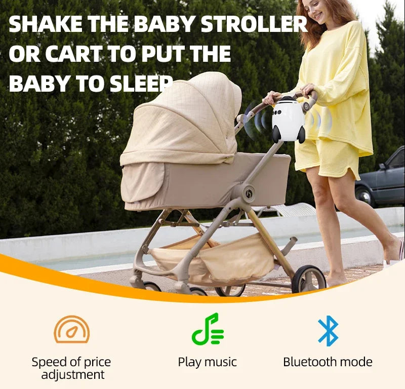 Portable Baby Calming Device Multi-functional Wireless Bluetooth Sleep Aid Vibrating With Soothing Music White Noise Sound