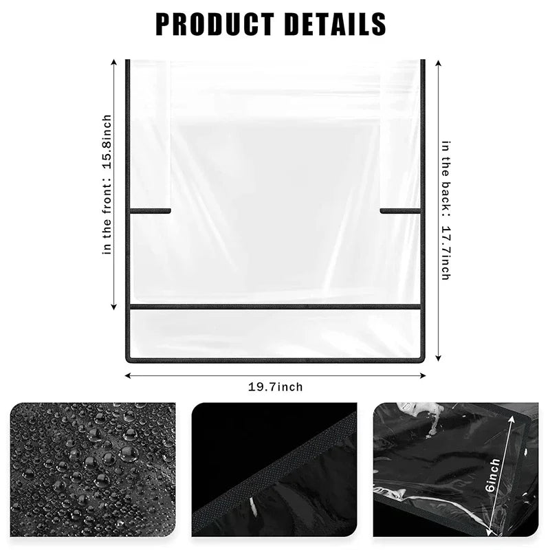 Salon Chair Cover Waterproof Clear PVC Protective Barber Guard Massage Chairs Tidesmit