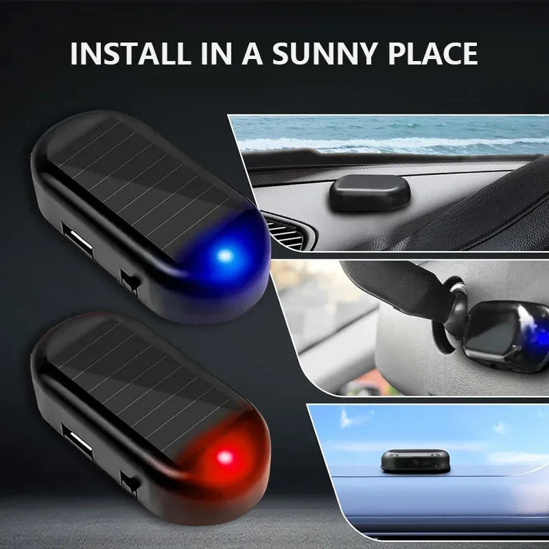 Solar Car Fake Security Light - Wireless LED Anti-Theft Warning System Tidesmit
