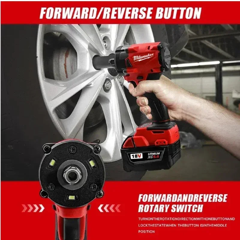 Milwaukee Tools Such as Rangefinders, Angle Grinders, Electric Wrenches, Drills, Blowers, and Impact Wrenches For 18V Battery