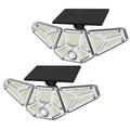 1/2Pcs Solar Outdoor Lights, 113 LED Security Lights With Remote Control, 270 Degree Angle Adjusted, Outdoor IP65 Waterproof, 3 Lighting Modes, 1.5W Solar Panel, PIR Human Detect, Garden Yard Solar Wall Lights