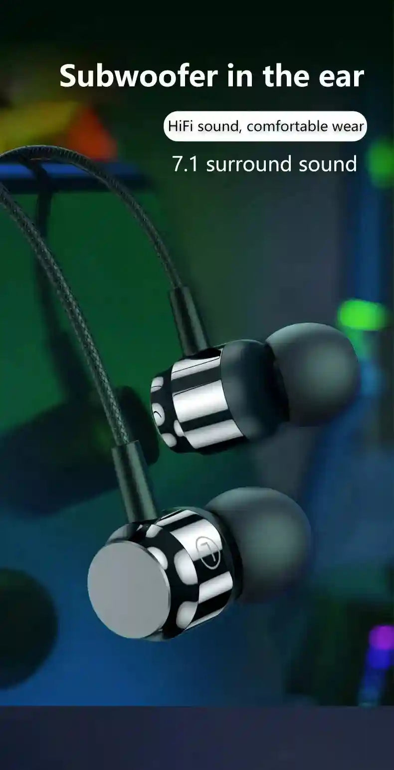 Wired Gaming Earphones USB-C HiFi Bass with Low Latency Mic Tidesmit