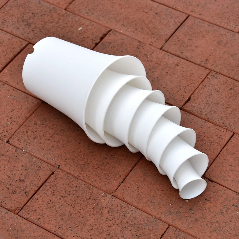 2/5Pcs White Plastic Flowerpots Simple Nursery Seedling Pot Flowers Seed Breeding Planters Container Box Garden Supplies Tool