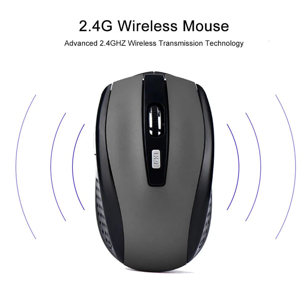 Slim Mini 2.4G Wireless Gaming Mouse 6D Optical for MacBook And Laptops 2.4GHz Compatible with 2.4G Wireless Technology